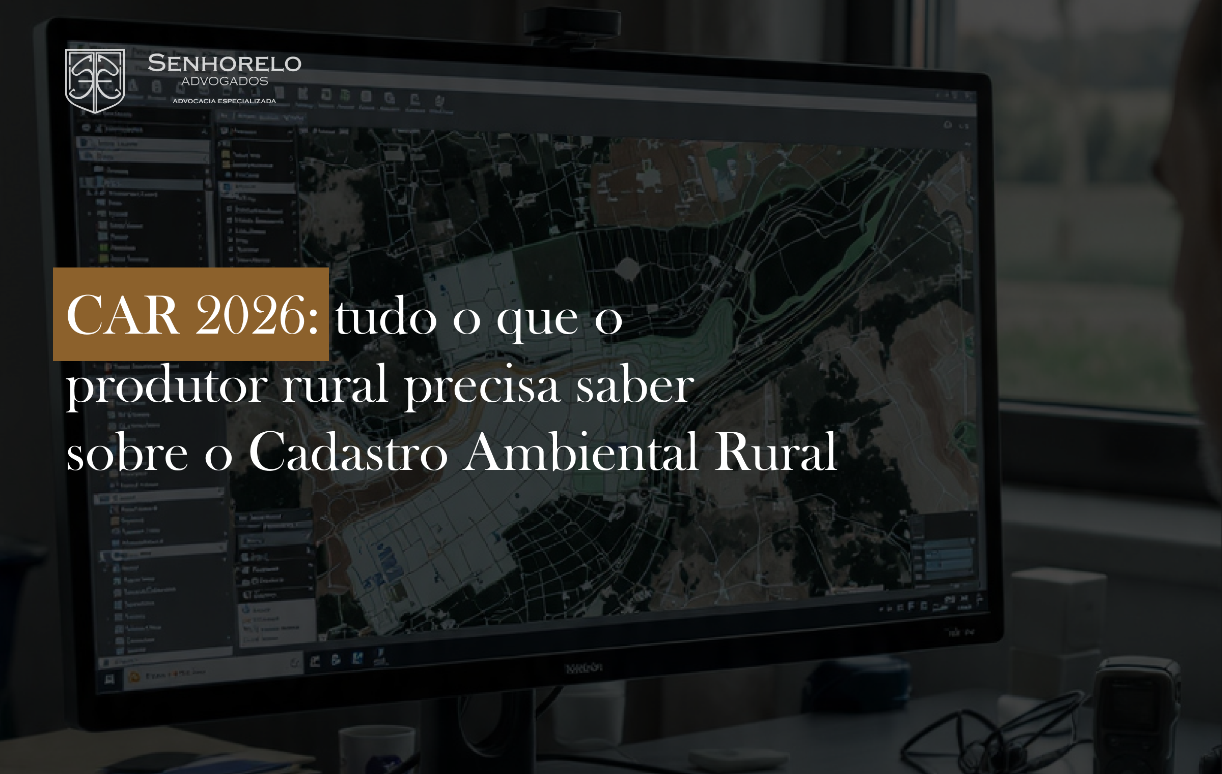 Produtor rural acessando o SICAR para inscrição no CAR 2026